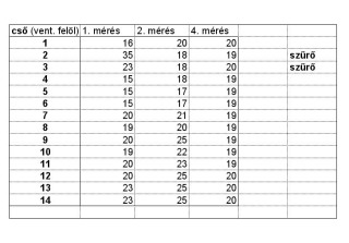 Sebess�g m�r�s eredm�nye